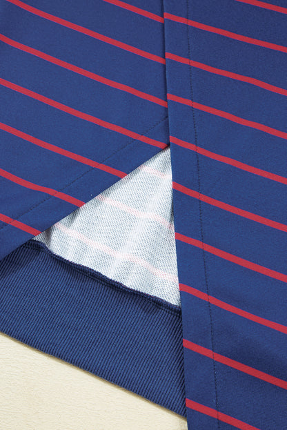 Becca Blue Stripe Sweatshirt