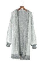 Load image into Gallery viewer, Yellow Knitted Open Front Casual Long Cardigan