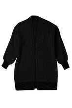 Load image into Gallery viewer, Yellow Knitted Open Front Casual Long Cardigan