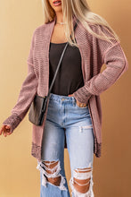 Load image into Gallery viewer, Yellow Knitted Open Front Casual Long Cardigan