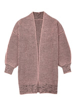Load image into Gallery viewer, Yellow Knitted Open Front Casual Long Cardigan