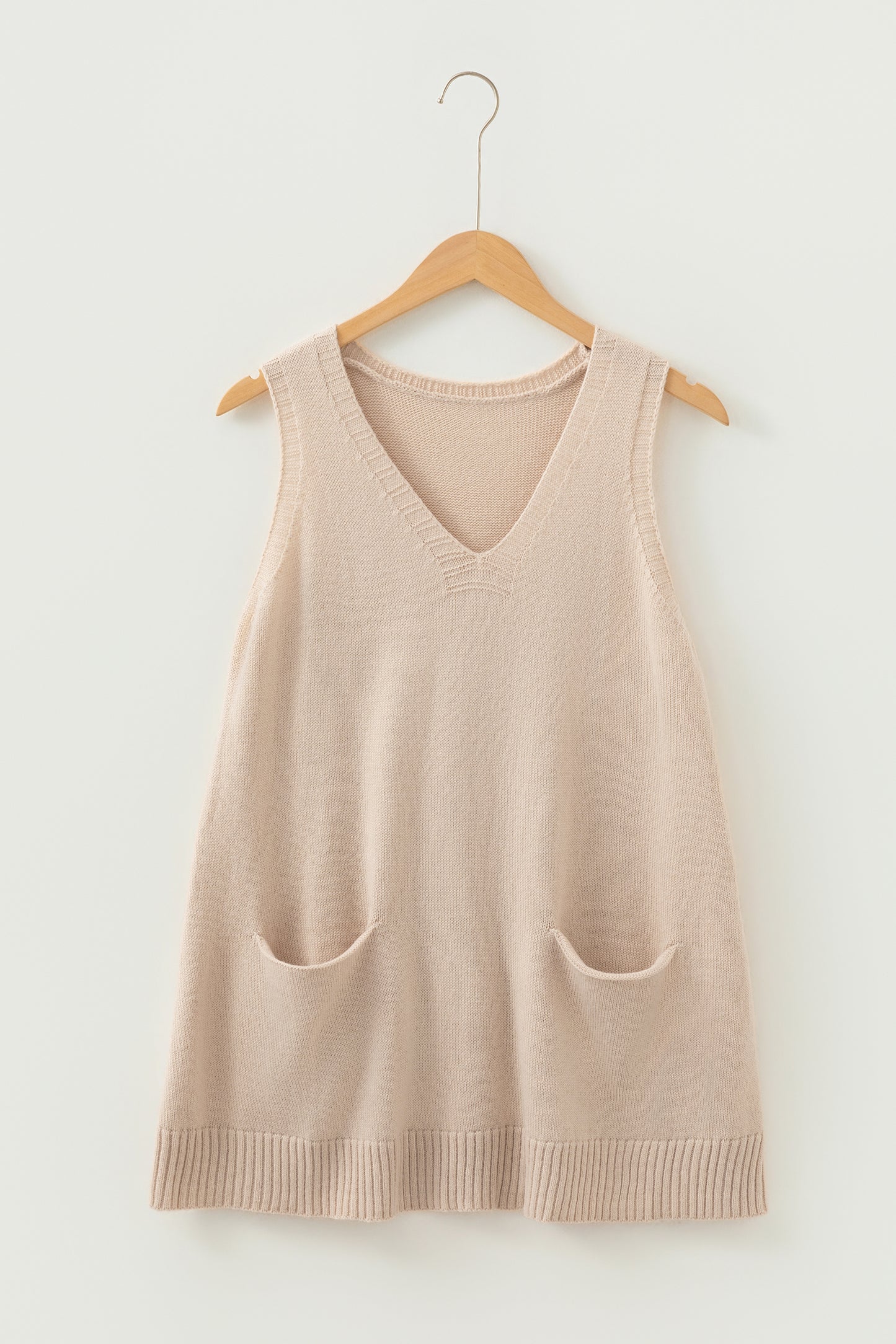 Loose Tunic Sweater Vest