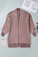 Load image into Gallery viewer, Yellow Knitted Open Front Casual Long Cardigan