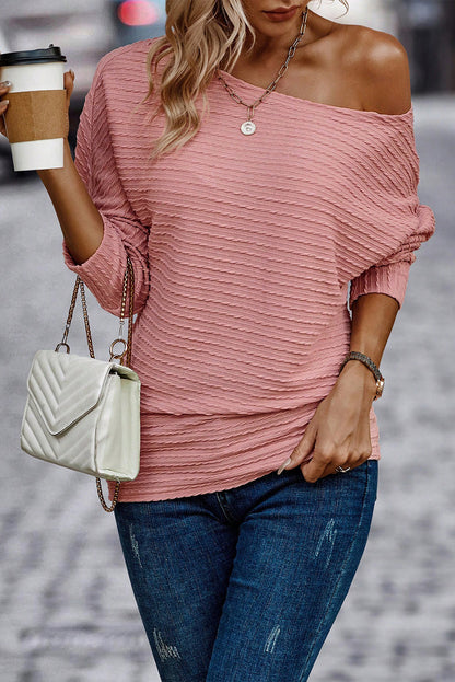 Dusty Pink Textured Knit