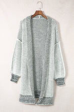 Load image into Gallery viewer, Yellow Knitted Open Front Casual Long Cardigan
