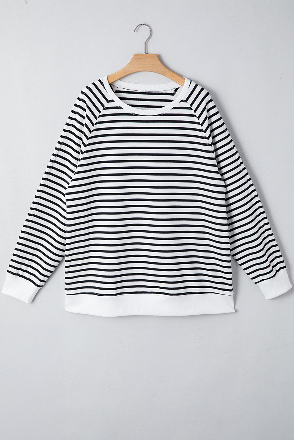 Georgia Black Striped Loose Sweatshirt
