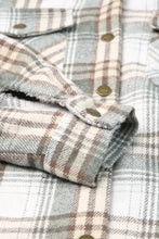 Load image into Gallery viewer, Orange Snap Button Sherpa Lined Hooded Flannel Jacket