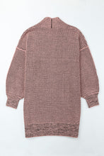 Load image into Gallery viewer, Yellow Knitted Open Front Casual Long Cardigan
