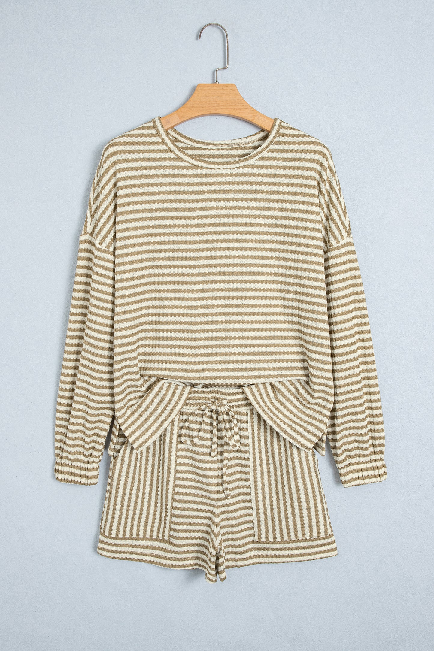 Brown Stripe Textured Set