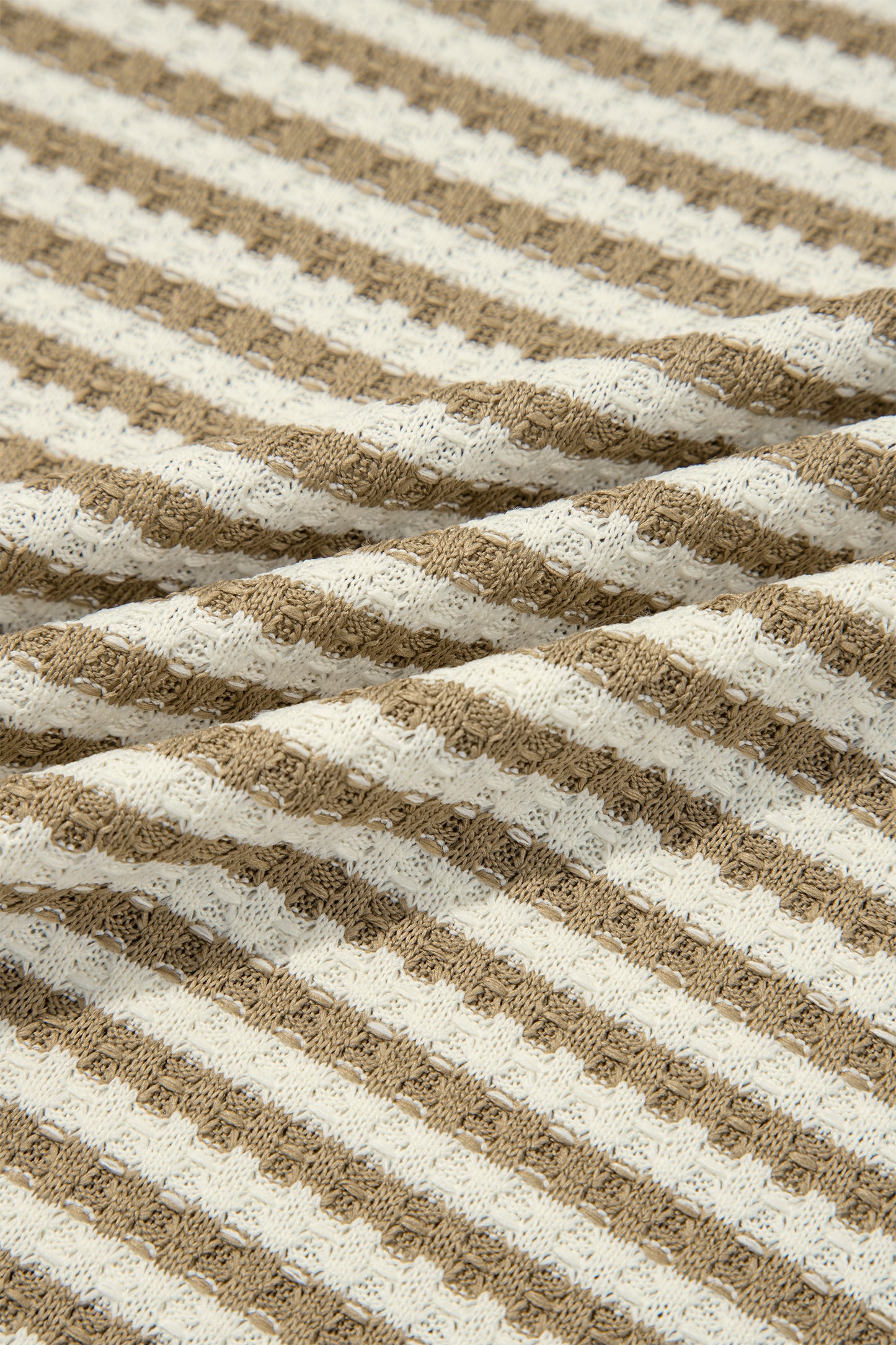 Brown Stripe Textured Set