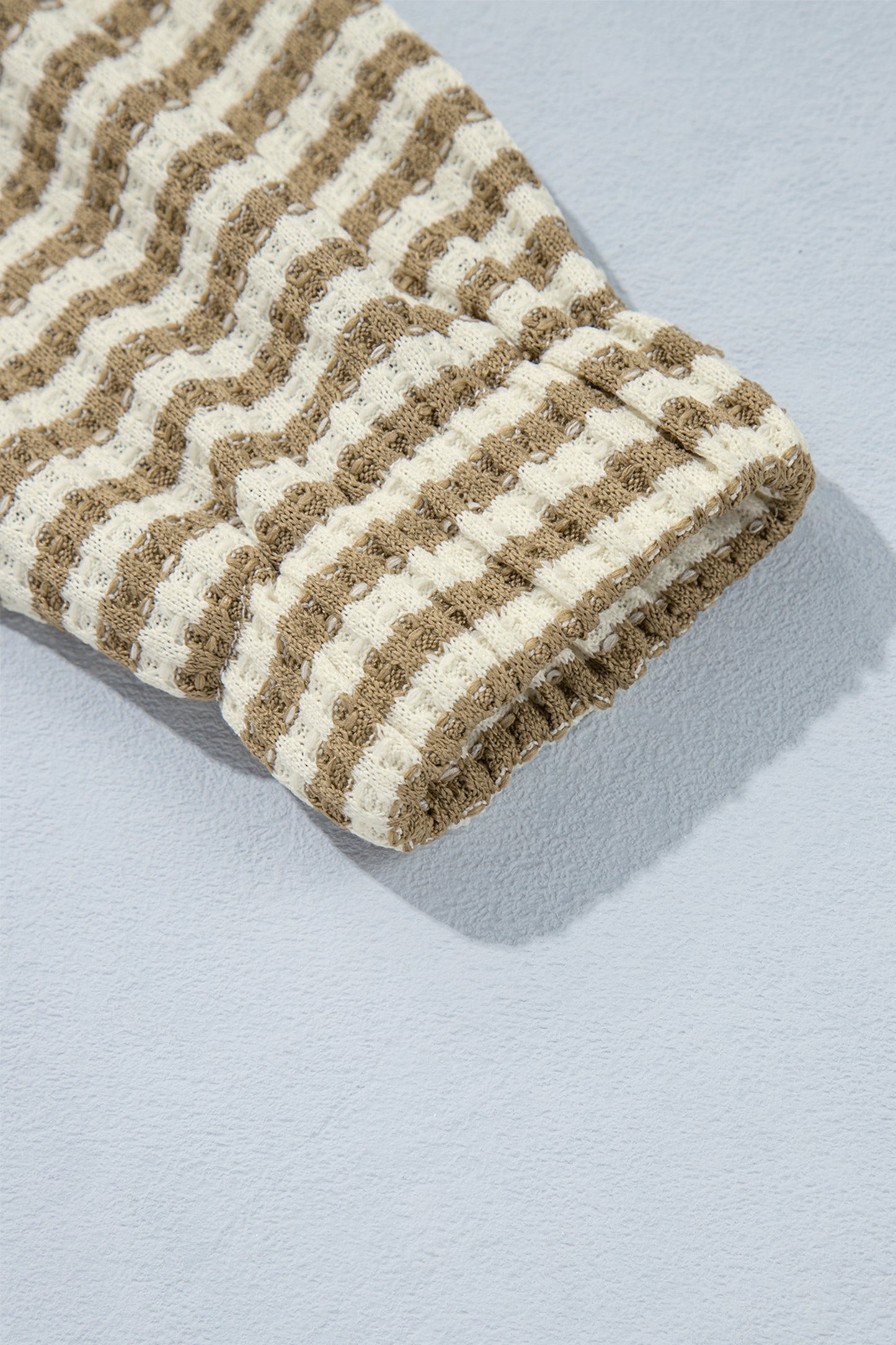 Brown Stripe Textured Set