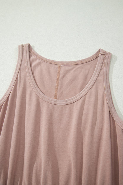 Smoke Gray Mineral Wash Mini Dress