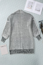 Load image into Gallery viewer, Yellow Knitted Open Front Casual Long Cardigan