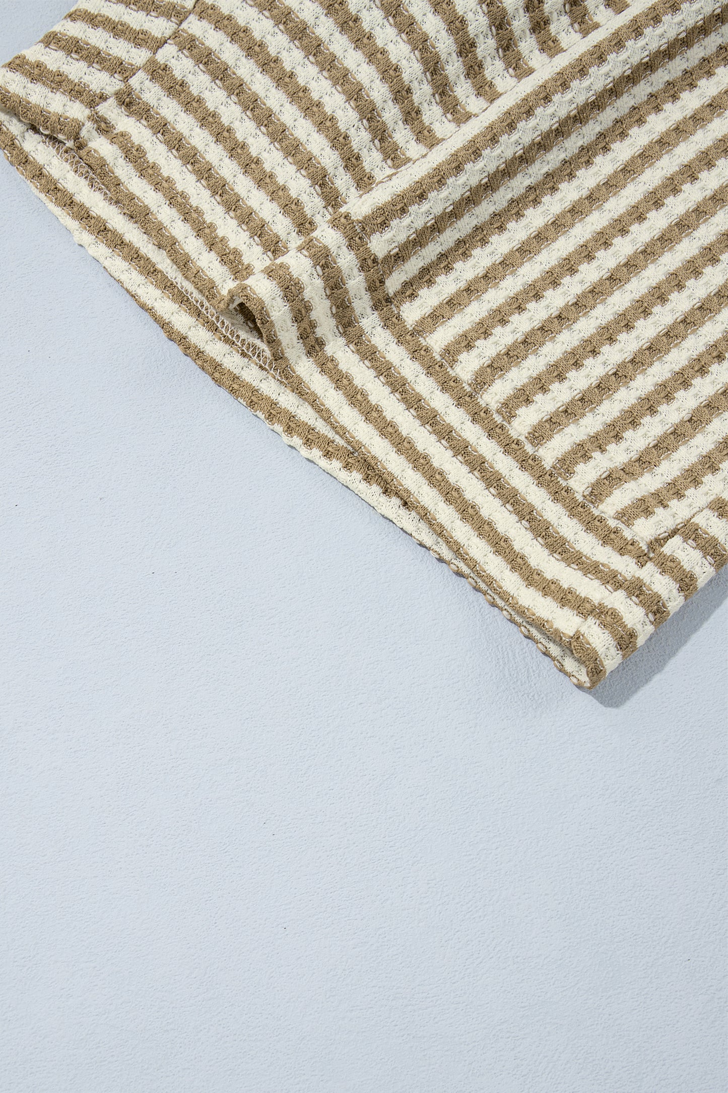 Brown Stripe Textured Set