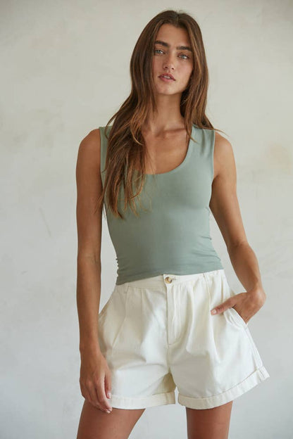 S1187N | Double Layered Seamless Top
