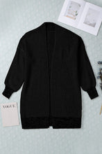 Load image into Gallery viewer, Yellow Knitted Open Front Casual Long Cardigan