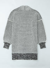Load image into Gallery viewer, Yellow Knitted Open Front Casual Long Cardigan