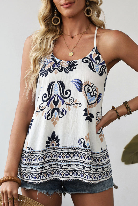 Bonnie-Blue Bohemian Fashion Tank