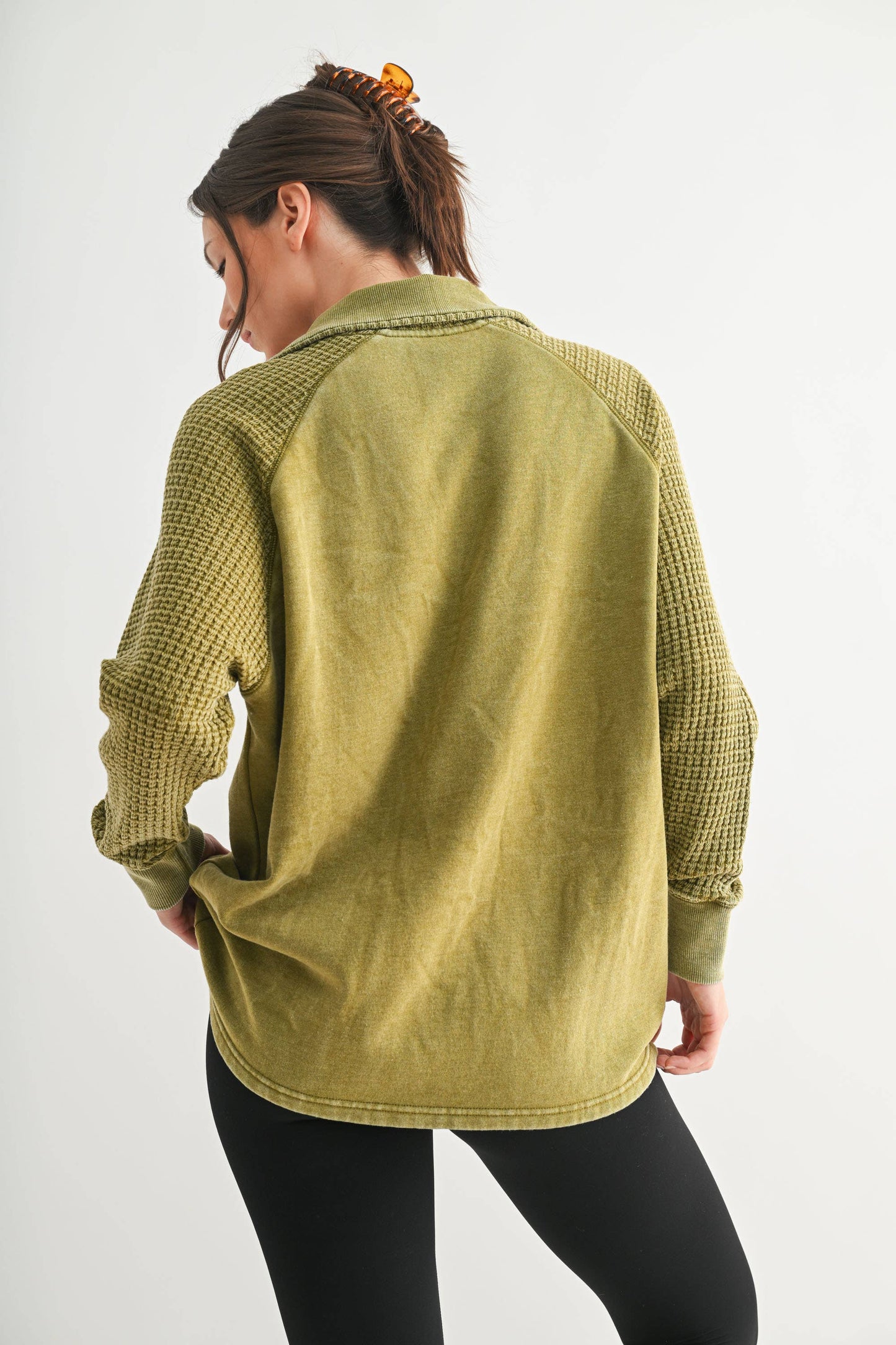 Ivy Waffle Knit Henley