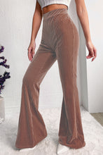 Load image into Gallery viewer, High Waist Flare Corduroy Pants