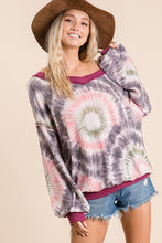 Load image into Gallery viewer, Tie Dye Reverse Stitch Top