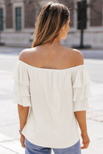 Load image into Gallery viewer, Off-Shoulder Layered Sleeve Blouse