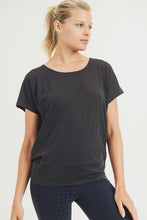 Load image into Gallery viewer, Black Open Back Tee