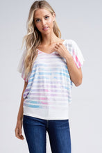 Load image into Gallery viewer, Multicolored Sublimation Print Top