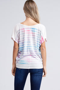 Multicolored Sublimation Print Top