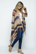 Load image into Gallery viewer, Khaki Striped Knit Cardigan