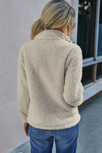 Load image into Gallery viewer, Faux Fur  Solid Zip-up