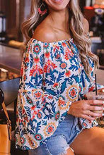 Load image into Gallery viewer, Floral Print Bell Sleeve Top