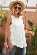 Load image into Gallery viewer, White Lace Sleeveless