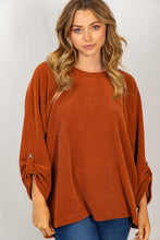 Load image into Gallery viewer, Cognac Chenille Knit Top