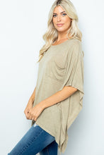 Load image into Gallery viewer, Olive Box Poncho Top