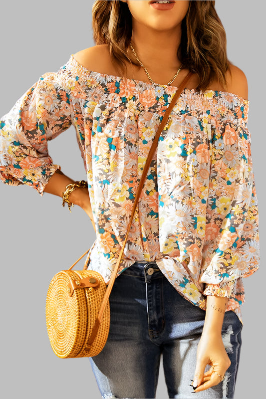 Off the Shoulder Floral Top