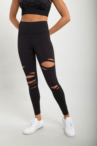 Black Distressed Leggings
