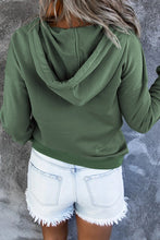 Load image into Gallery viewer, Snap Button Pullover Hoodie with Pocket