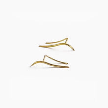 Load image into Gallery viewer, 14K Gold Simple Line Earring