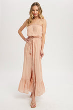 Load image into Gallery viewer, Button Front Tube Maxi Dress