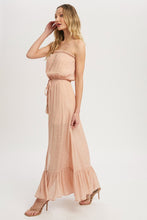 Load image into Gallery viewer, Button Front Tube Maxi Dress