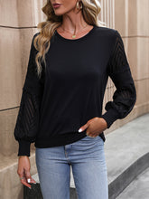 Load image into Gallery viewer, Round Neck Long Sleeve Blouse