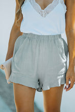 Load image into Gallery viewer, Casual High Waist Pocketed Ruffle Shorts