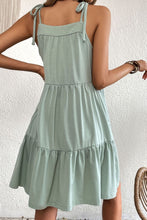 Load image into Gallery viewer, Tie-Shoulder Tiered Dress with Pockets