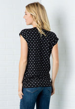 Load image into Gallery viewer, Black Floral Print Top