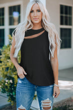 Load image into Gallery viewer, Round Neck Cutout Top