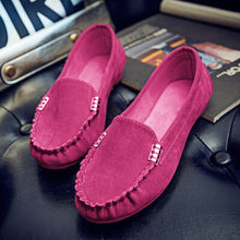 Load image into Gallery viewer, Metal Buckle Soft Round Toe Loafers