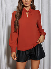 Load image into Gallery viewer, Cutout Puff Sleeve Blouse