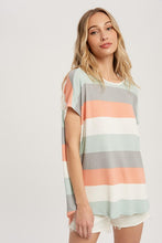 Load image into Gallery viewer, Multi Stripe Oversized Top
