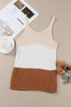 Load image into Gallery viewer, Color Block Round Neck Tank